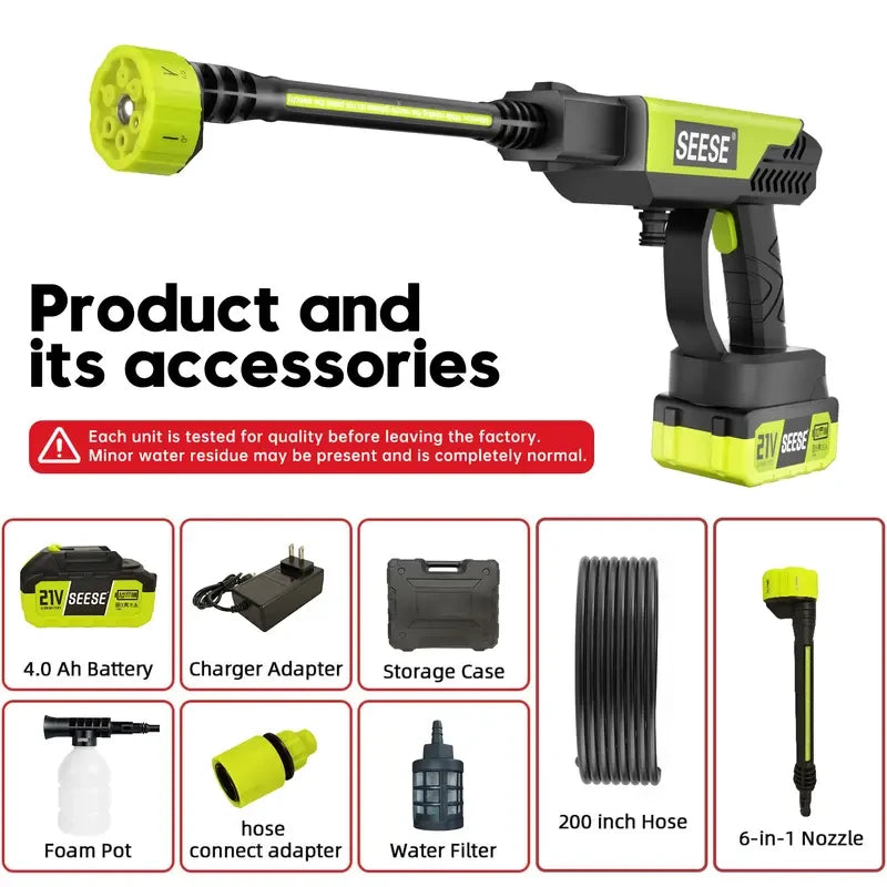 Cordless Portable Pressure Washer