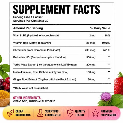 Berberine And Yerba Mate Drink Mix