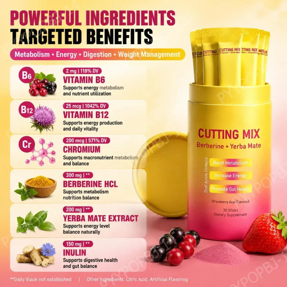 Berberine And Yerba Mate Drink Mix