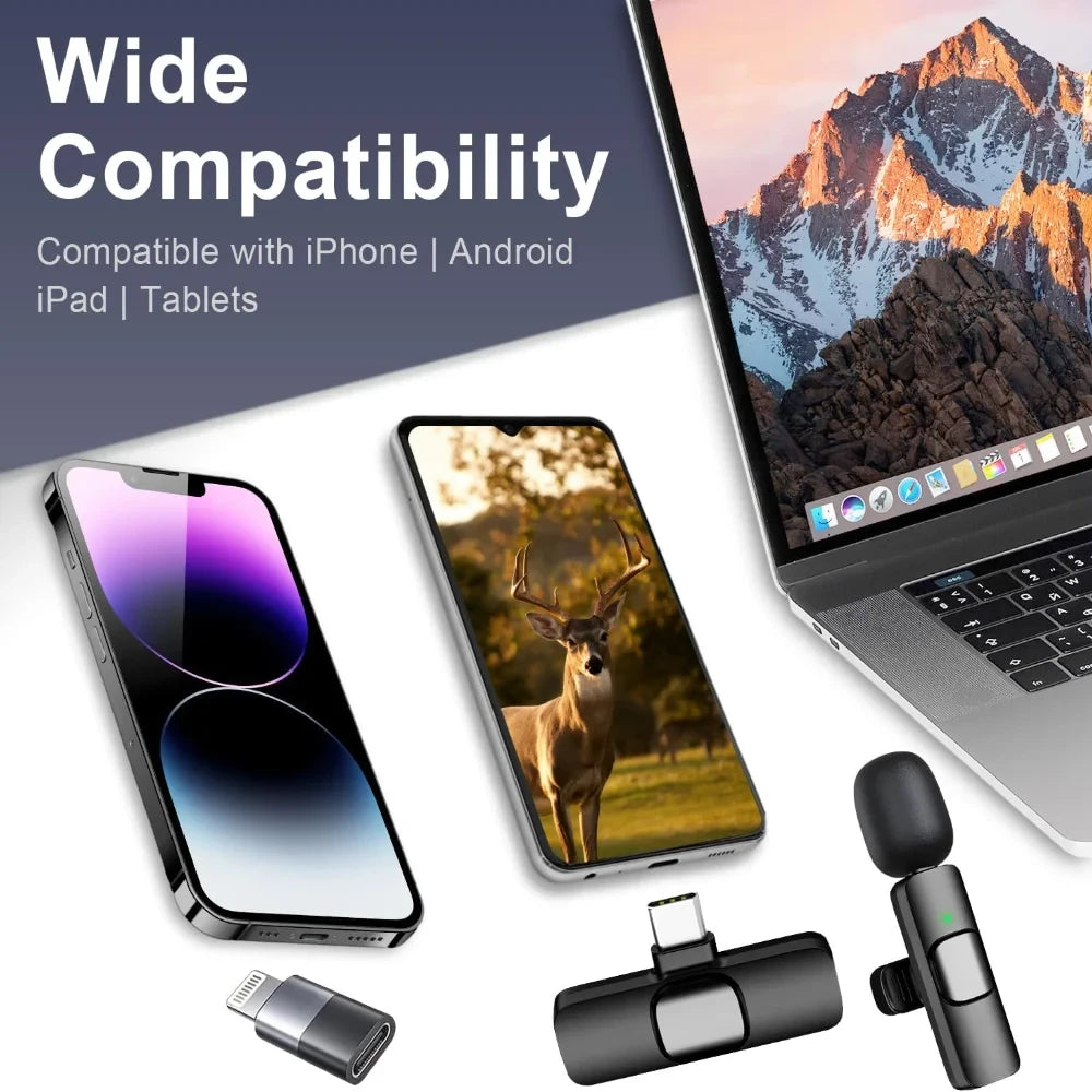 Wireless Lavalier Microphone Duo